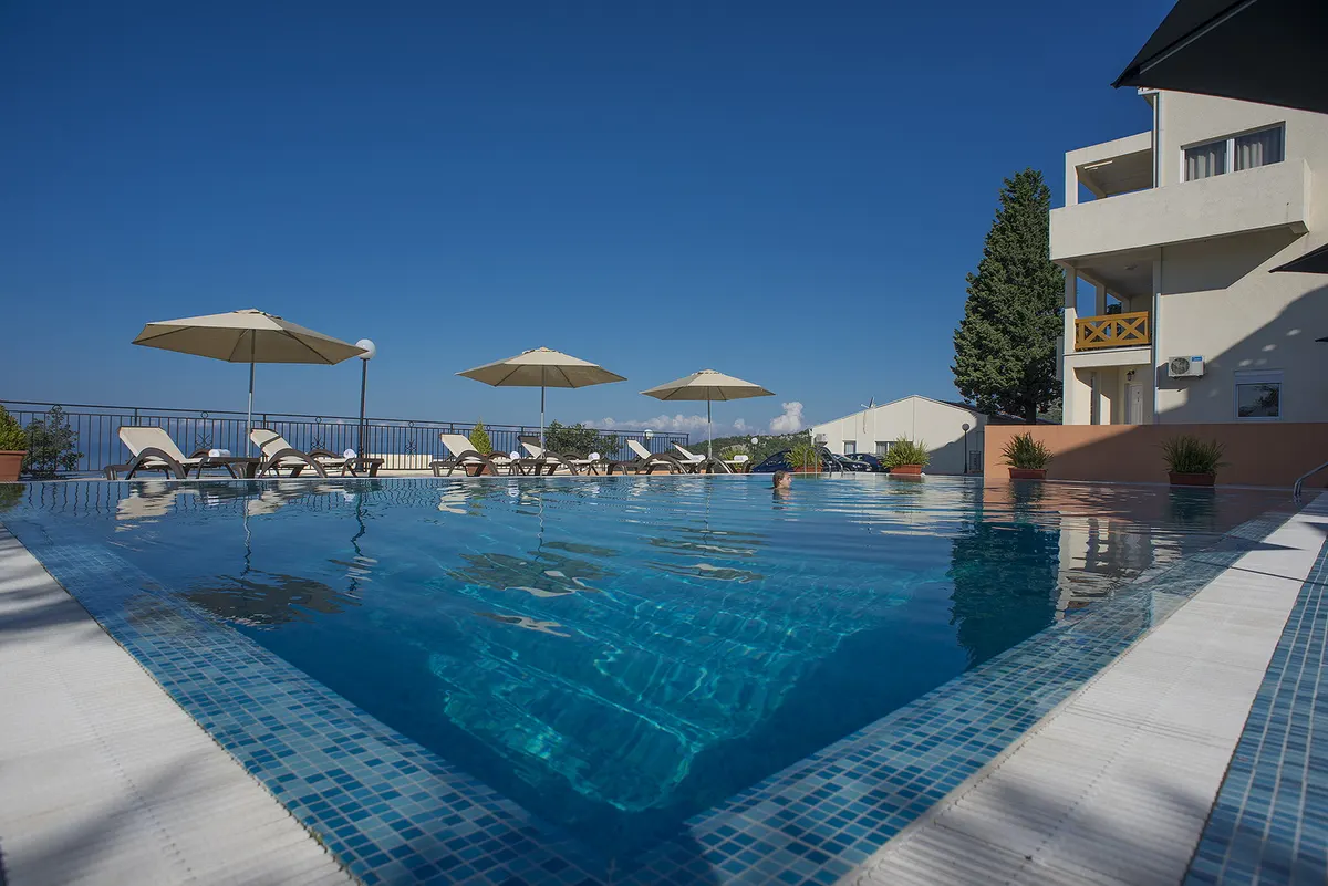 Infinity pool overlooking the coast